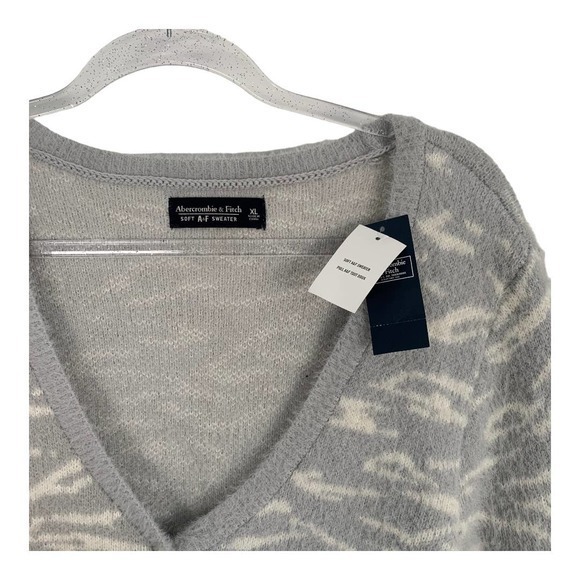Abercrombie & Fitch NWT Fuzzy Soft Open Front‎ Cardigan Sz XL - Picture 3 of 4